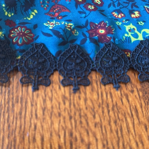 Anna Sui x Inc Womens Silk Blend Embroidered Bell Sleeve Whimsigoth Dress Medium - Picture 9 of 9